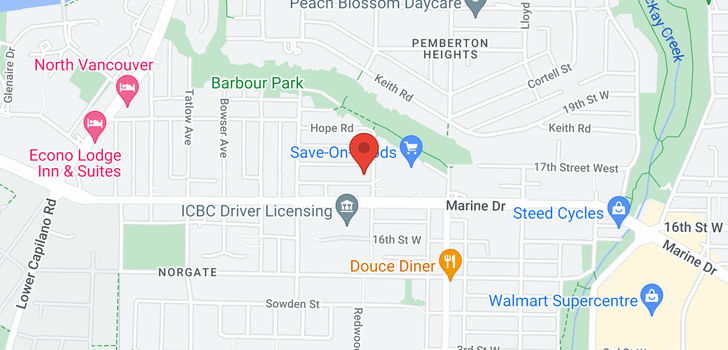 map of 1311 W 17TH STREET
